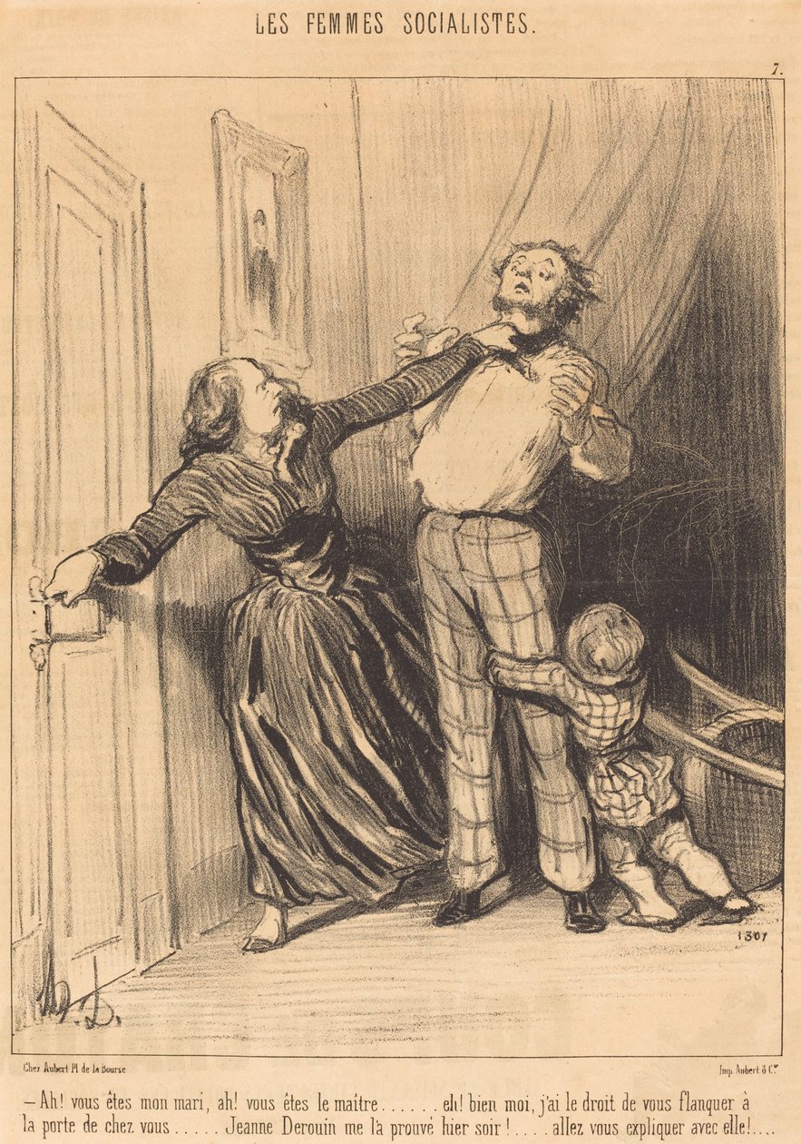 Ah! usted es mi marido, ah! usted es el maestro... de Honoré Daumier