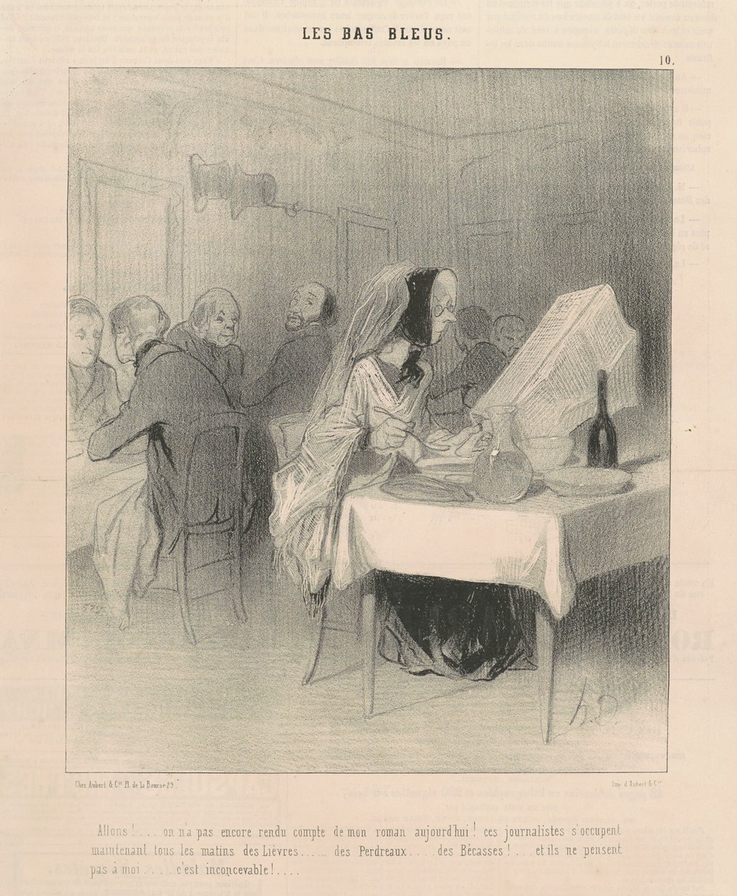 ¡Vamos! ... Aún no se ha dado cuenta de mi novela ... de Honoré Daumier
