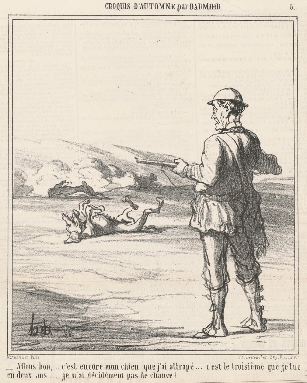 Vamos bien ... es otra vez mi perro ... de Honoré Daumier
