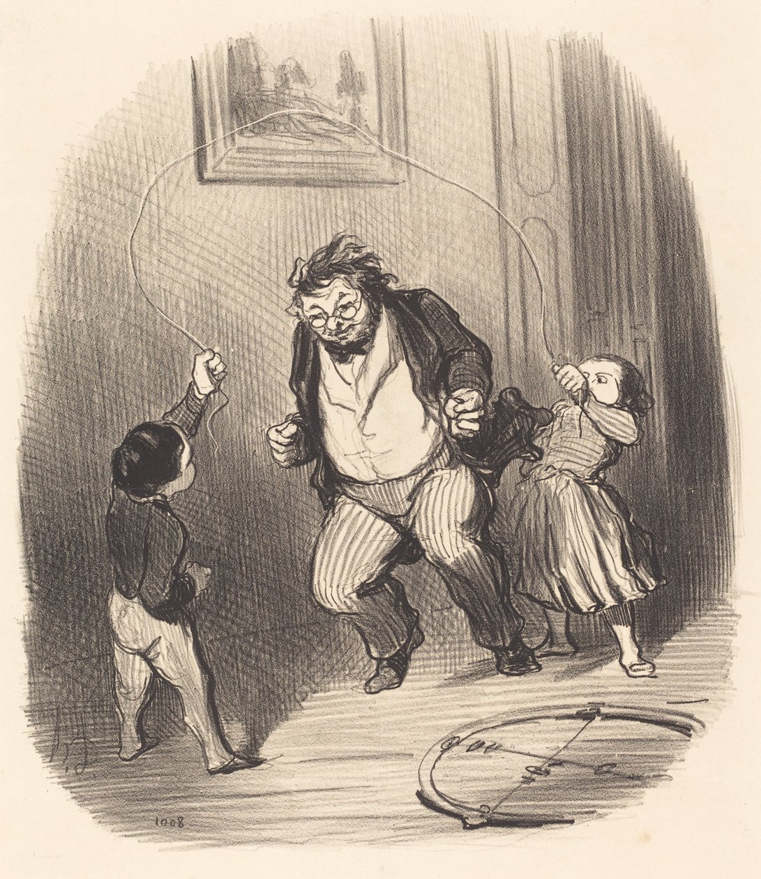 Vamos, papá... aún... treinta y dos vueltas!... de Honoré Daumier