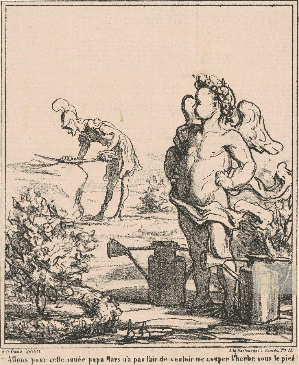 Vamos para el año papá marzo... de Honoré Daumier