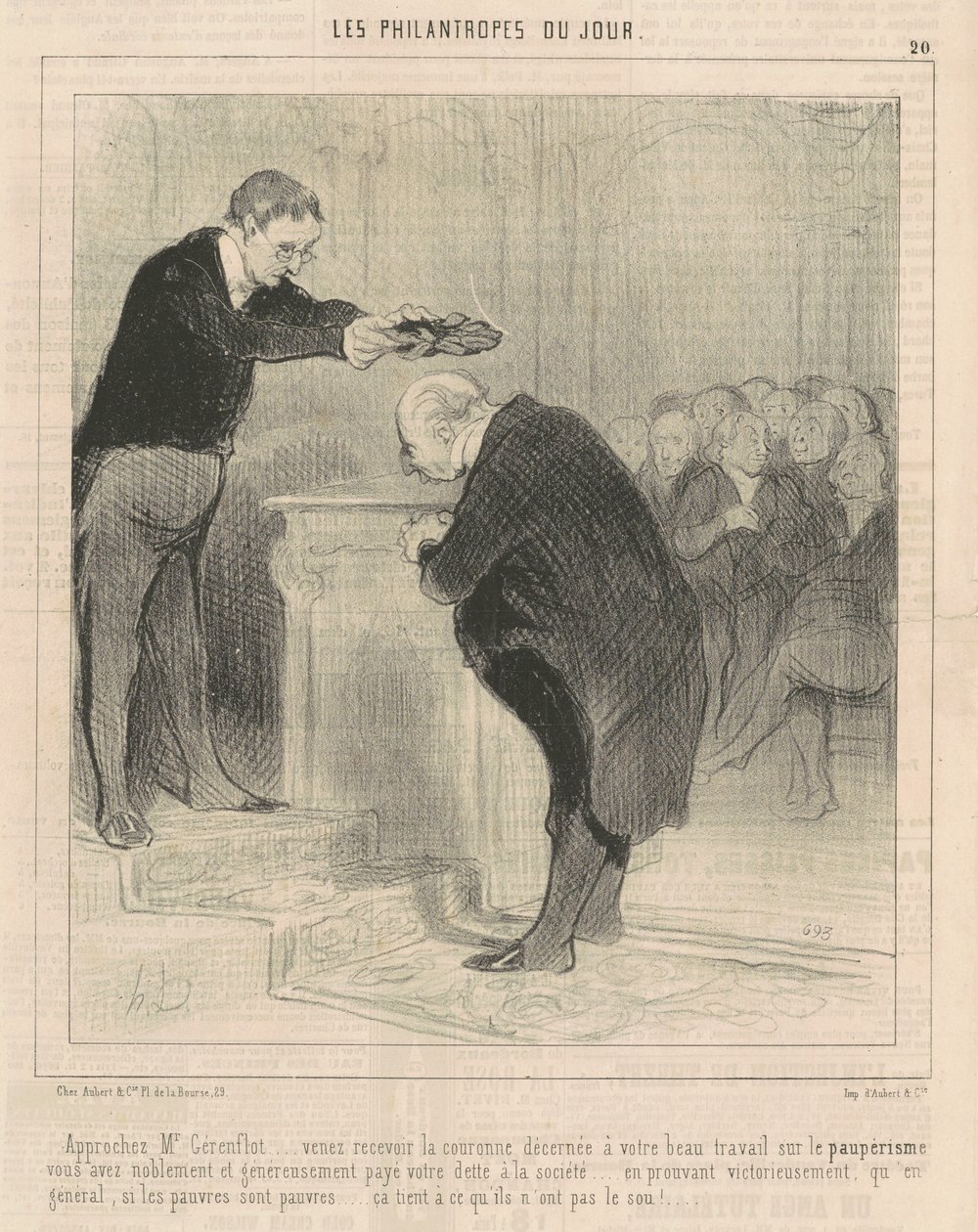 Acérquese Sr. Gerenflot ... venga a recibir ... de Honoré Daumier