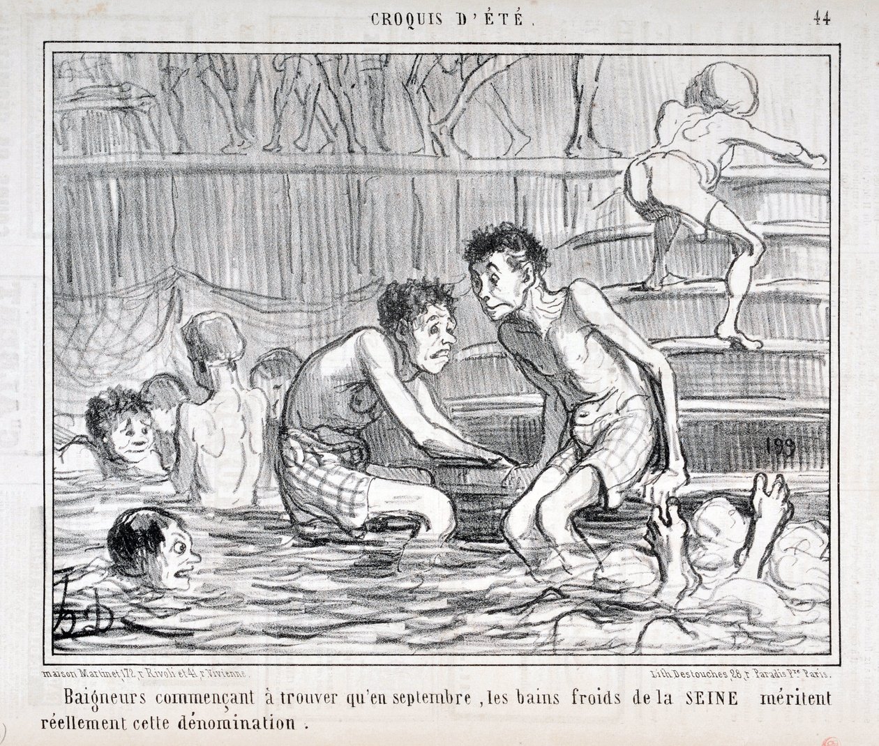 Obra de Honoré Daumier (1808-1879) Charivari data de 1858: Serie CRUQUIS D