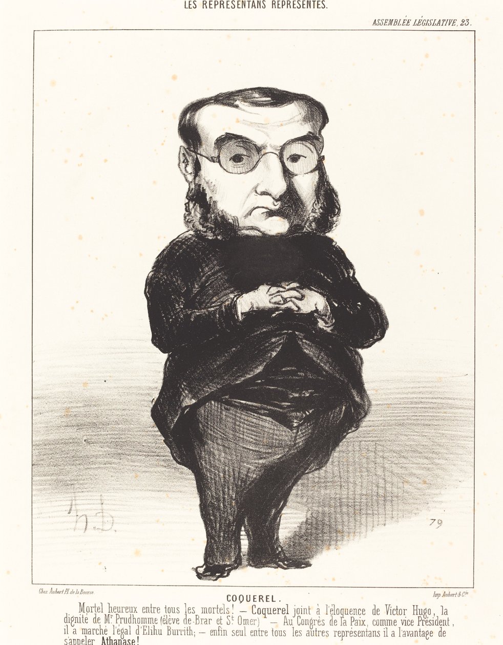 Ath. L. Charles Coquerel de Honoré Daumier