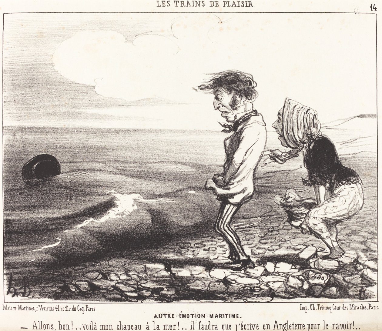 Otra emoción marítima de Honoré Daumier