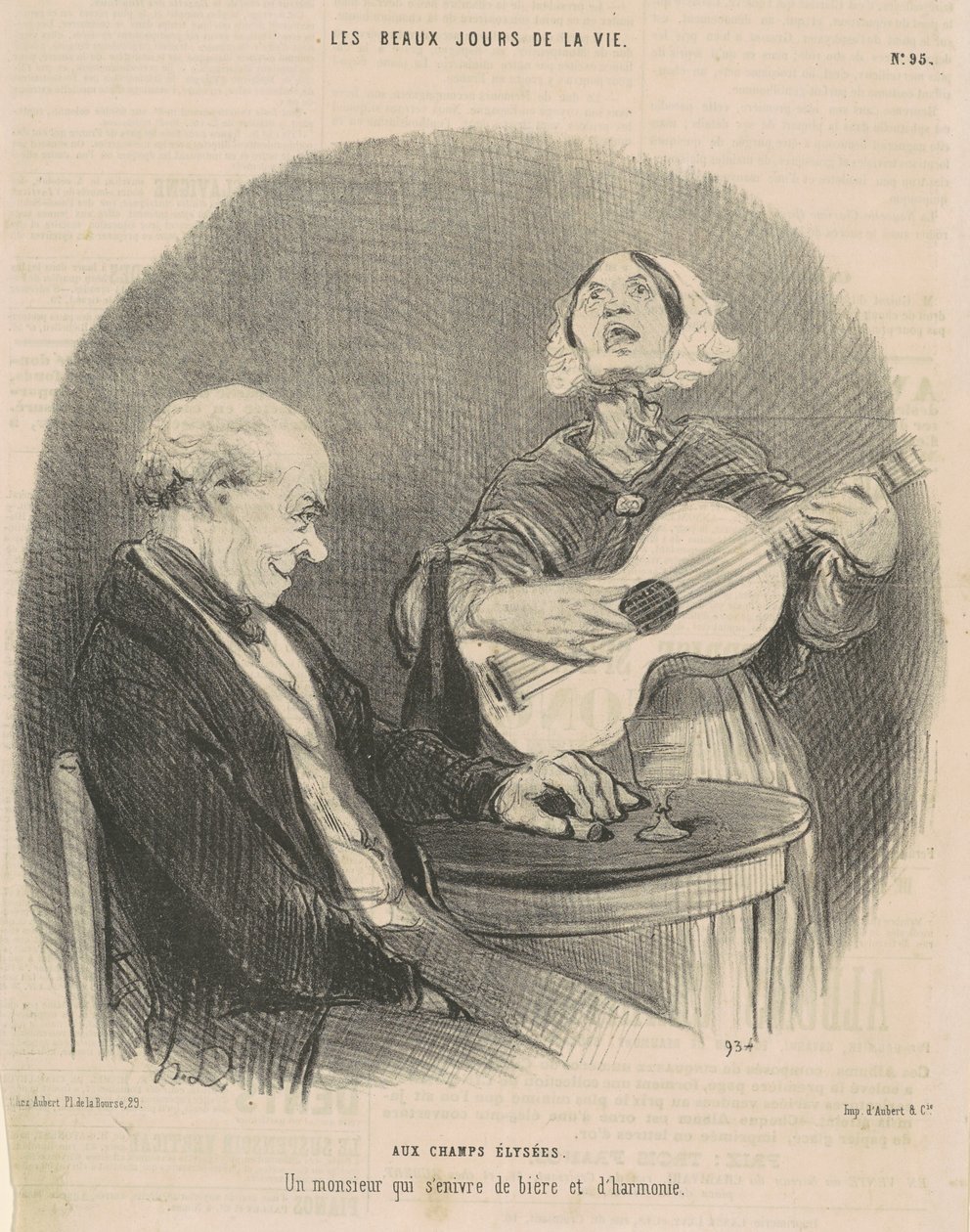 En los Campos Elíseos de Honoré Daumier