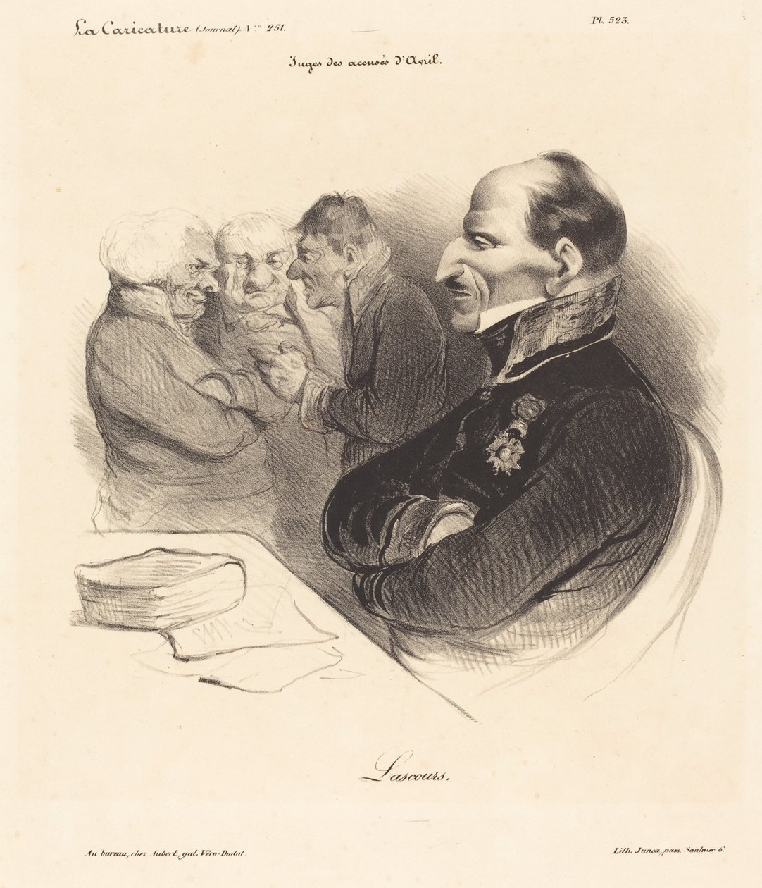 Barón de Lascours de Honoré Daumier