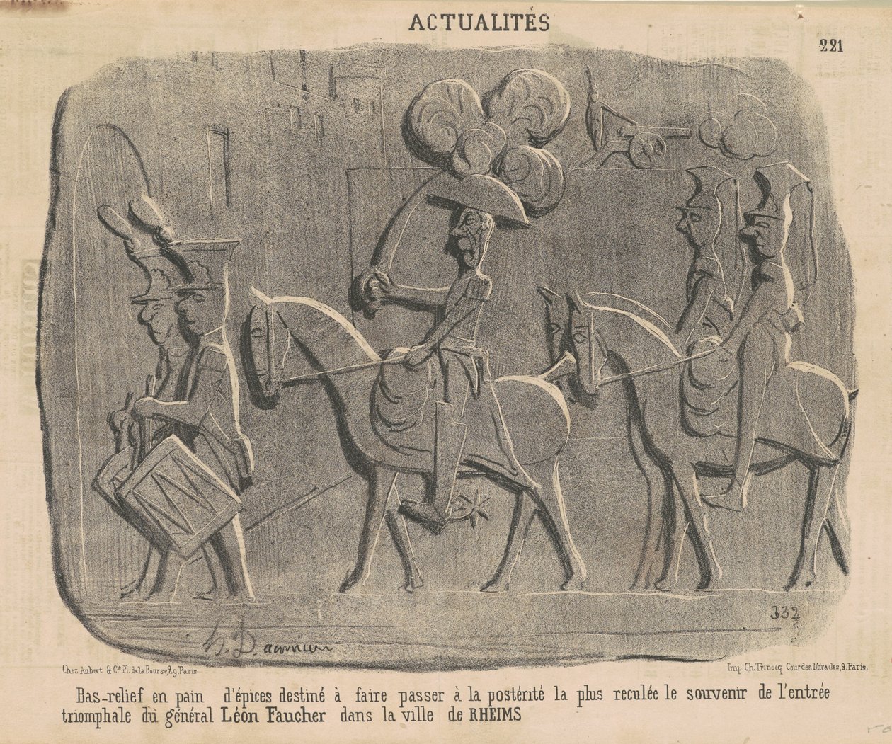 Bajorrelieve en pan de jengibre de Honoré Daumier