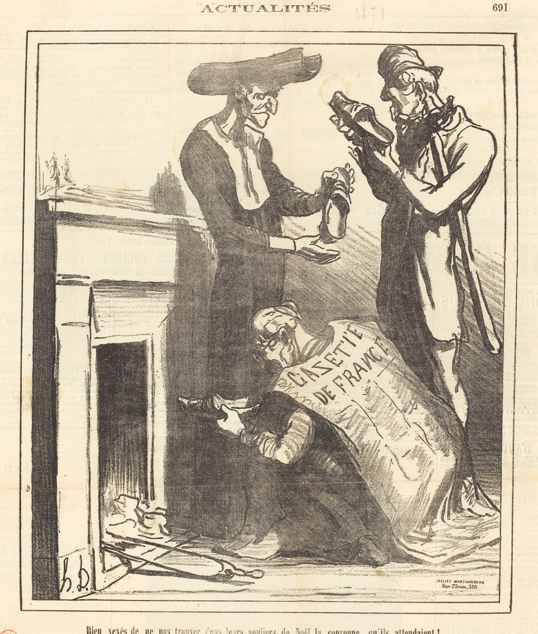 Bien molestos de no encontrar... la corona... de Honoré Daumier