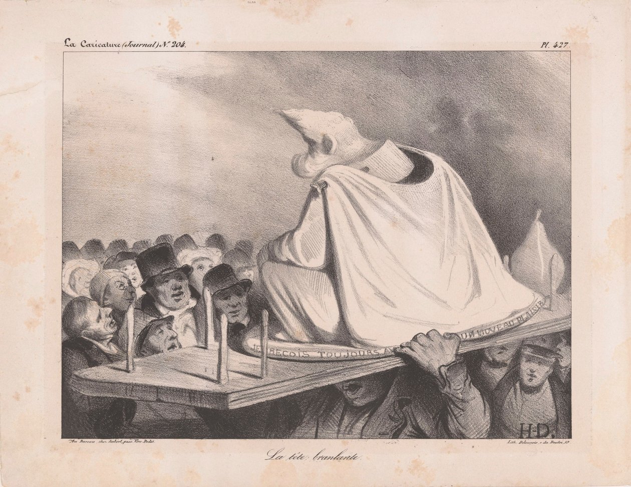 Caricatura de Luis Felipe I 1773-1850, Rey de los franceses, 1834 de Honoré Daumier