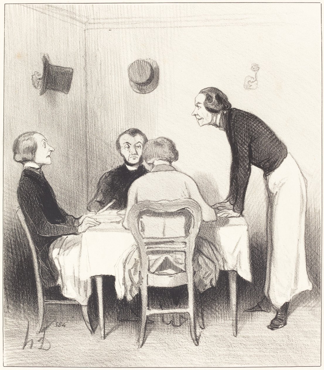 Zanahoria del restaurante de Honoré Daumier