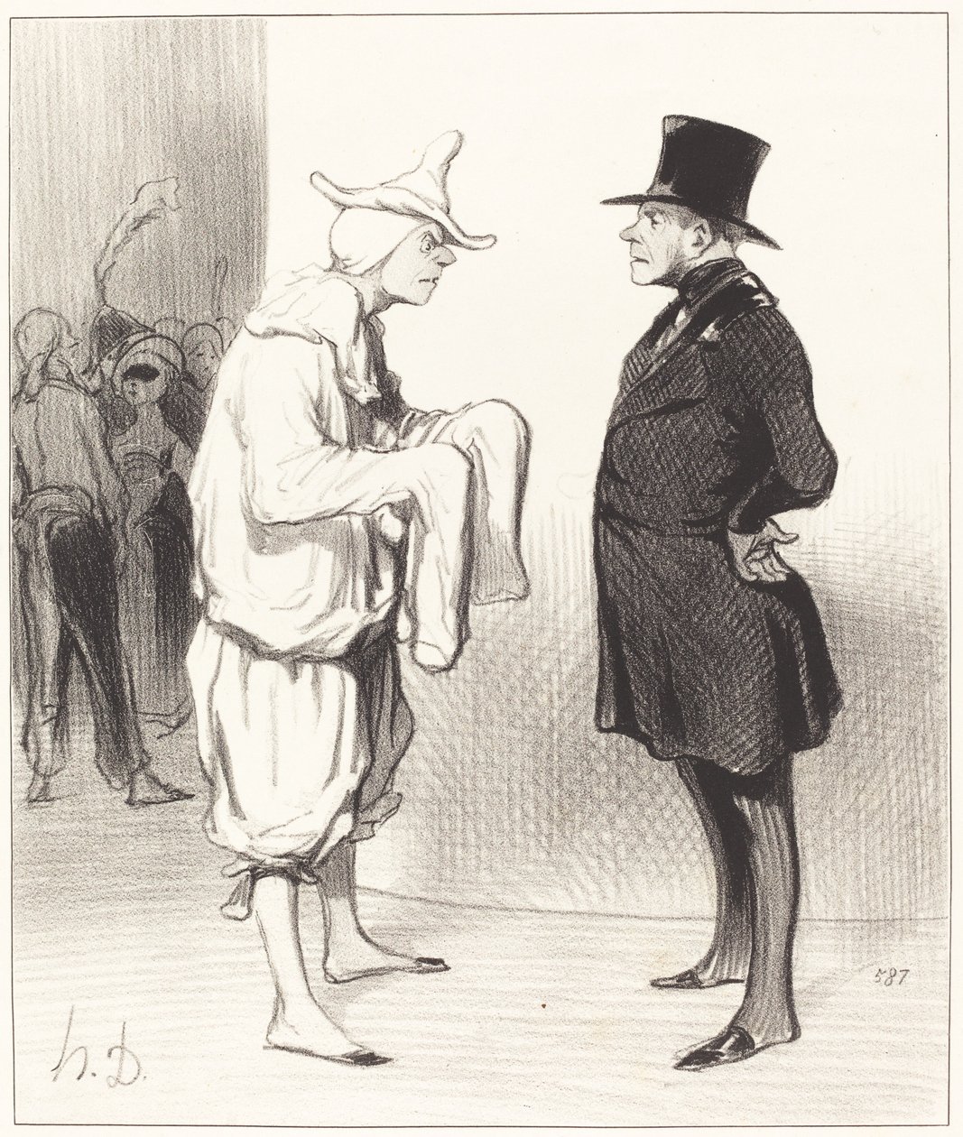 Zanahoria del volatinero de Honoré Daumier