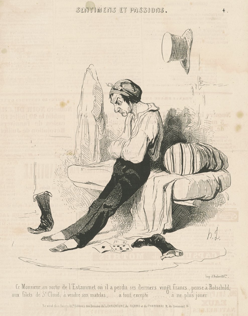 Este señor, al salir del estaminet ... de Honoré Daumier