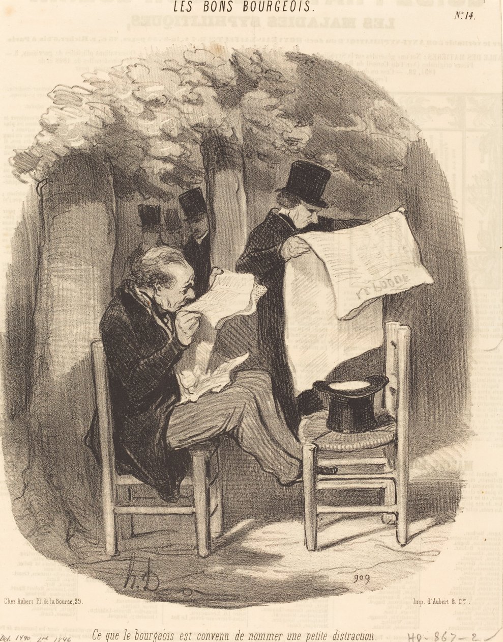 Lo que el burgués ha acordado llamar una... distracción de Honoré Daumier