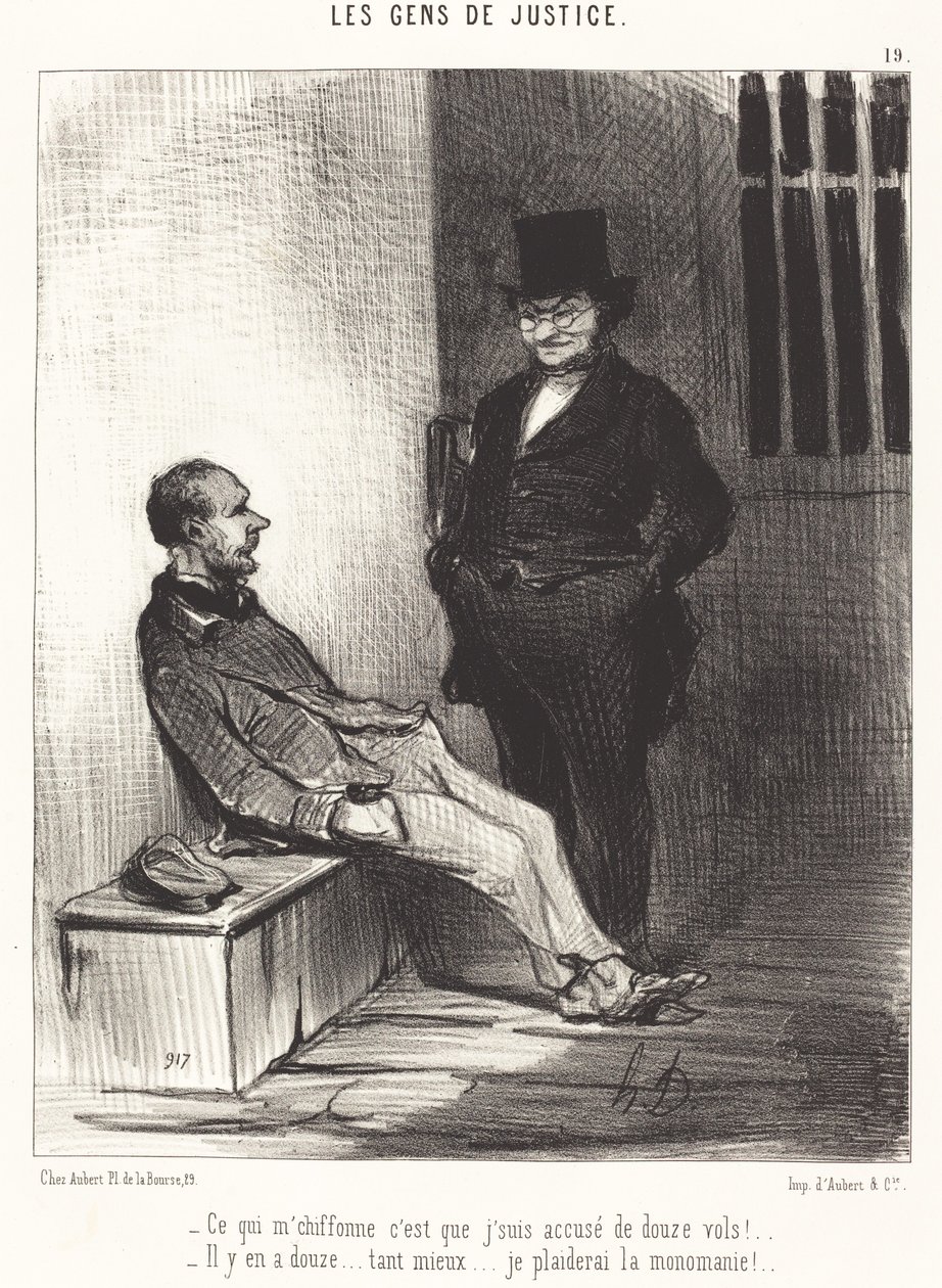 Lo que me molesta es... ¡doce robos!... de Honoré Daumier