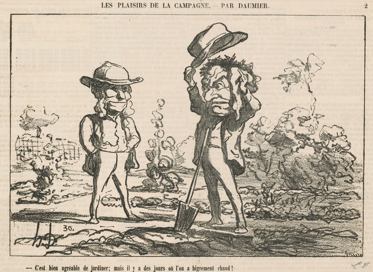 Es muy agradable jardinear de Honoré Daumier