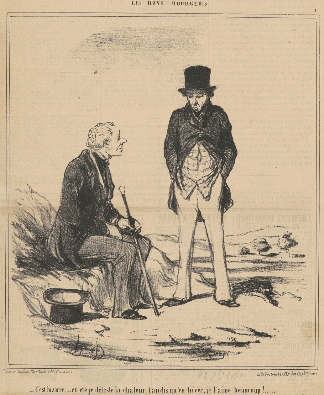 Es extraño... verano de Honoré Daumier