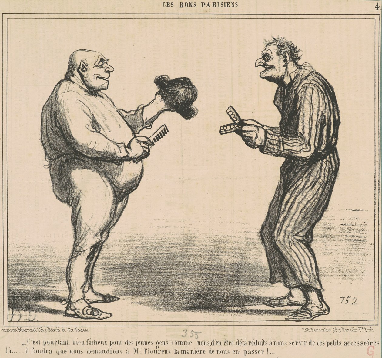 Es realmente molesto para... de Honoré Daumier