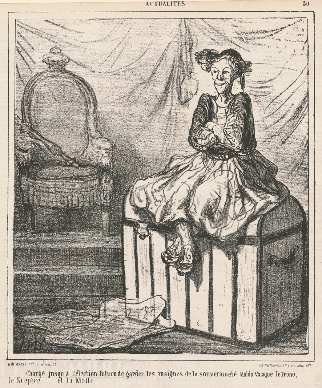 Encargado ... de guardar los emblemas de la soberanía de Honoré Daumier