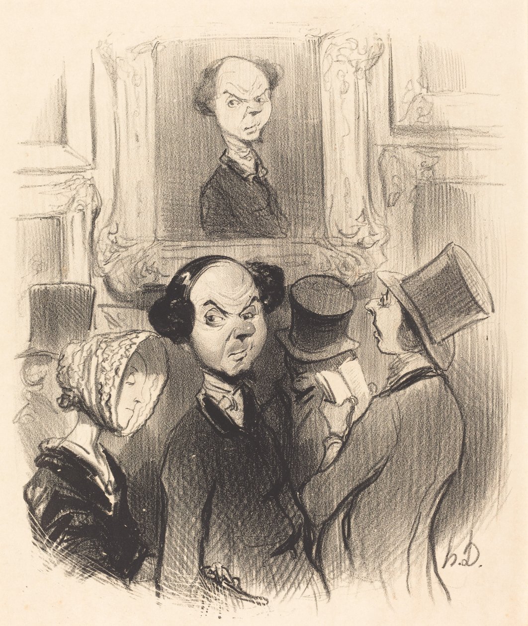 Encantado de verse expuesto... de Honoré Daumier