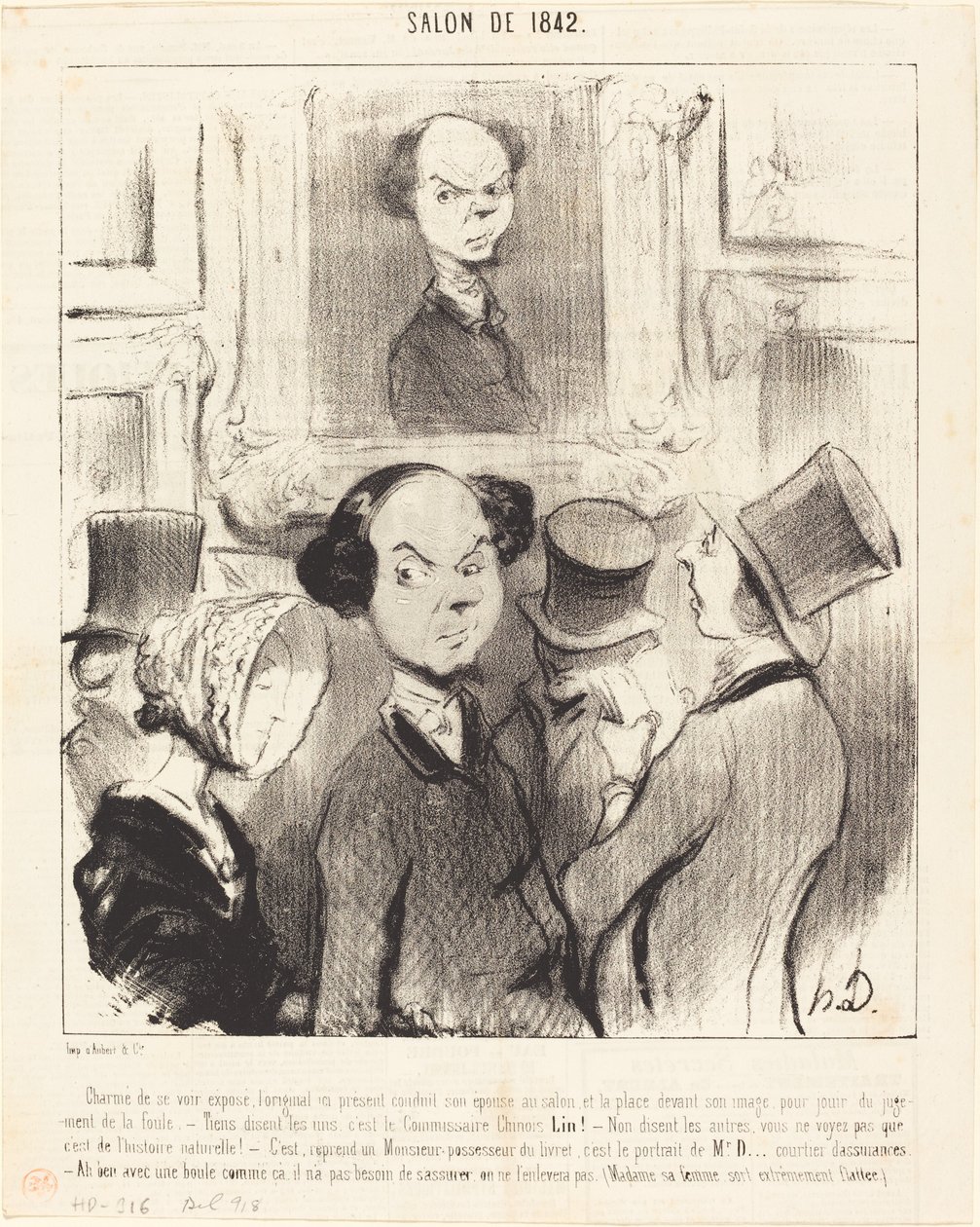 Encantado de verse expuesto... de Honoré Daumier