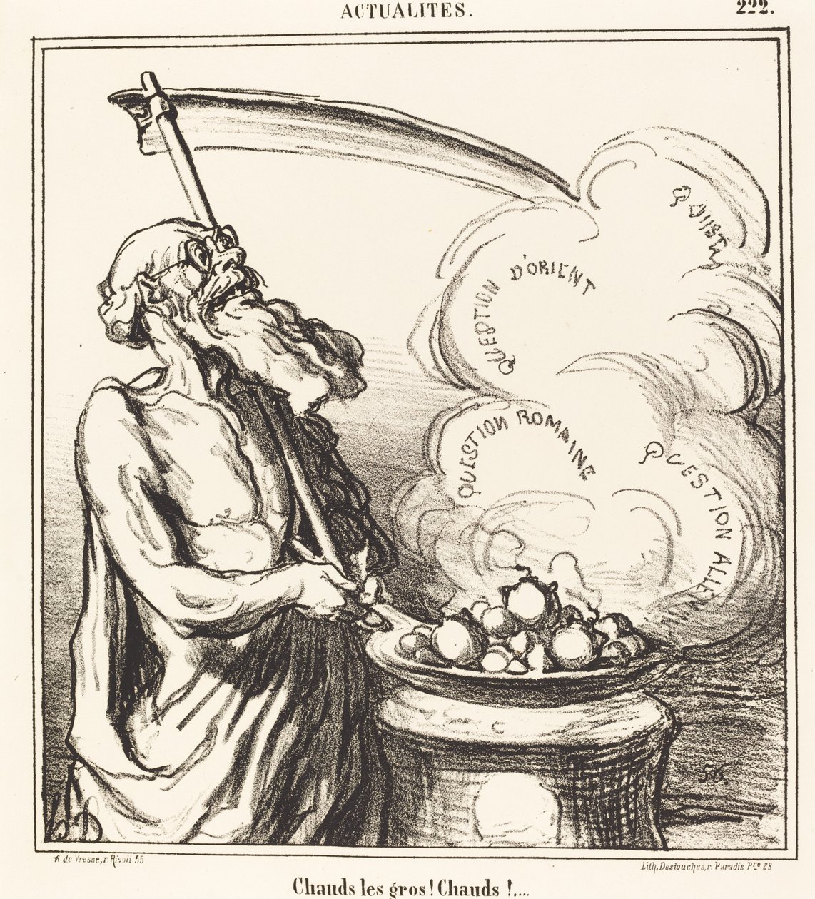 ¡Calientes los gordos! ¡calientes!... de Honoré Daumier