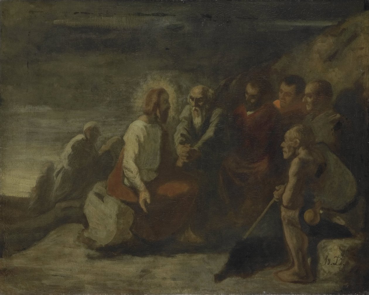Cristo y sus discípulos de Honoré Daumier