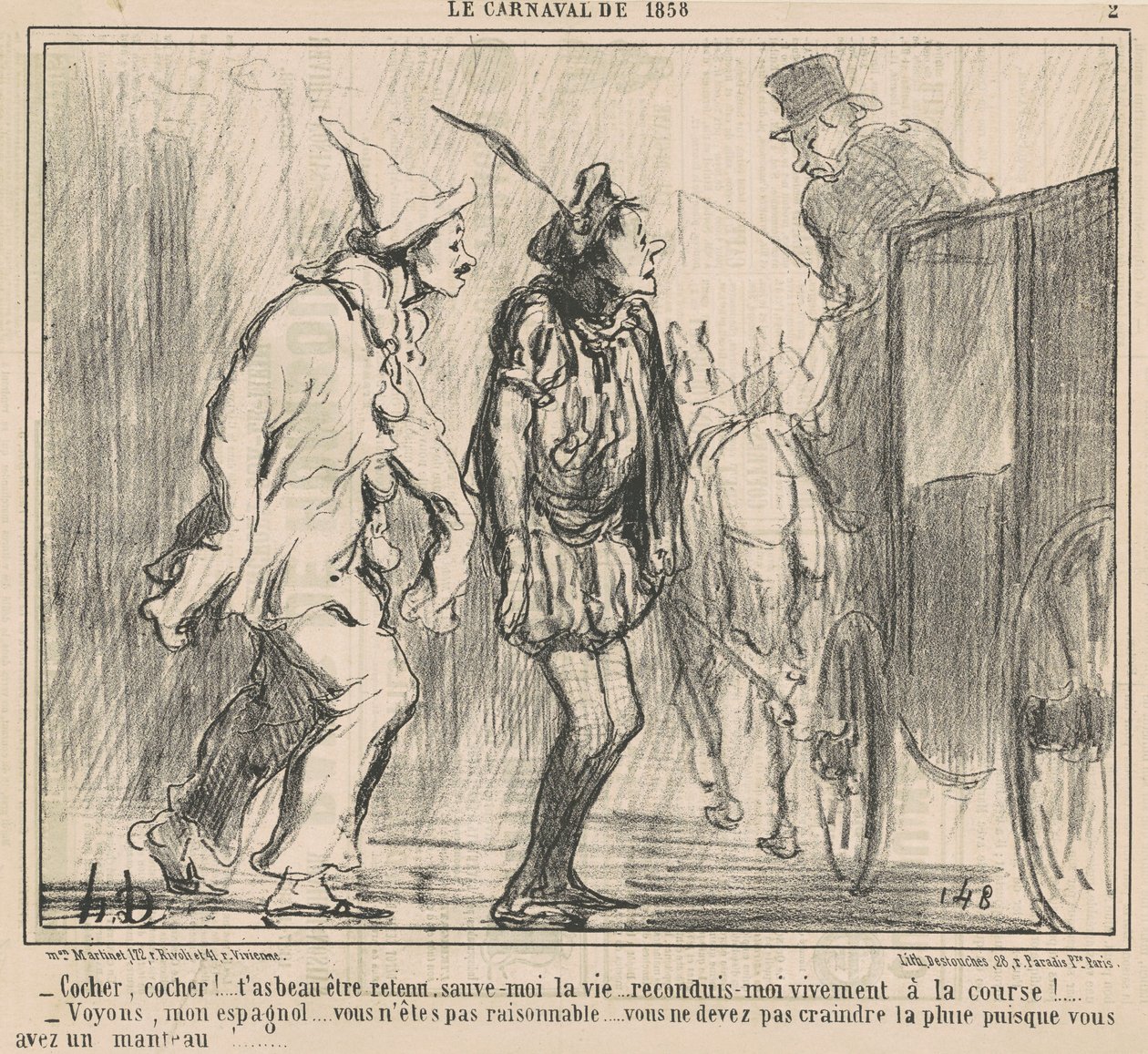 ¡Cochero, Cochero! de Honoré Daumier