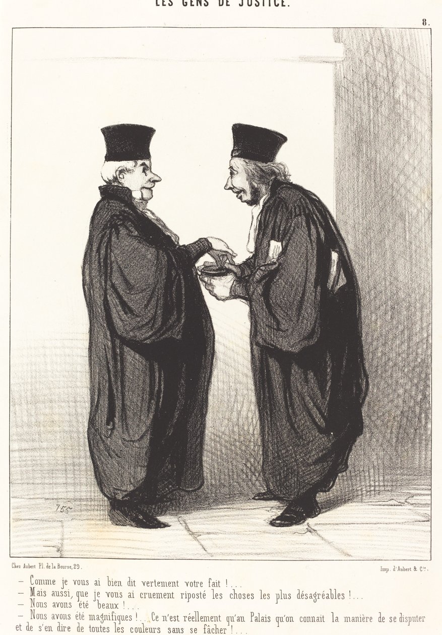 ¡Como te he dicho claramente tu asunto! de Honoré Daumier