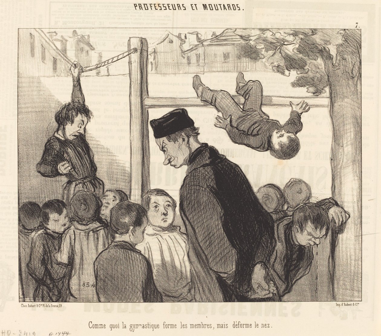 Como la gimnasia forma los miembros... de Honoré Daumier
