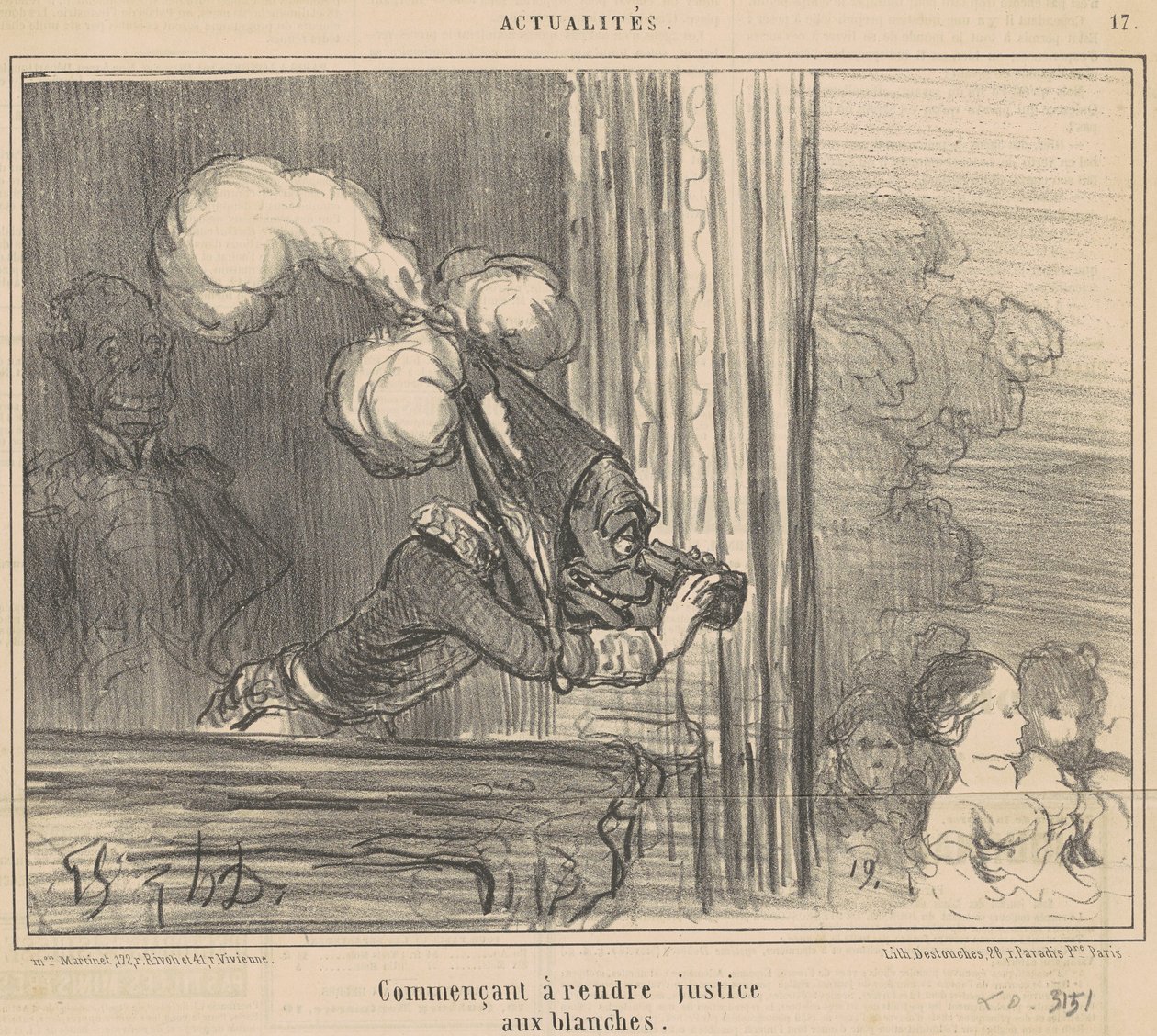 Comenzando a hacer justicia a las blancas de Honoré Daumier