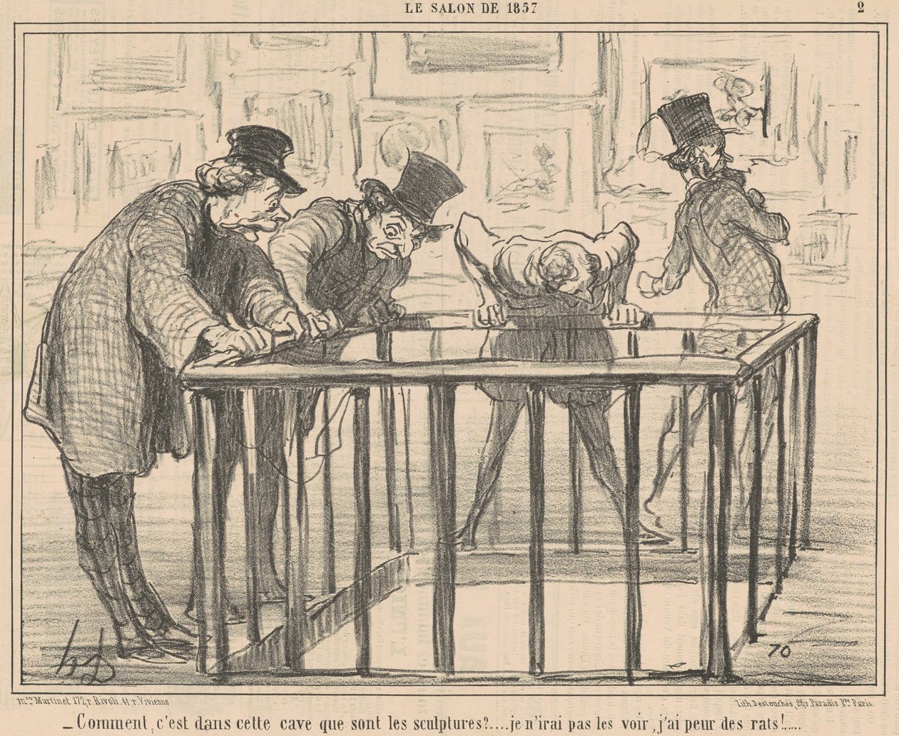 ¿Cómo, es en esta bodega que...? de Honoré Daumier