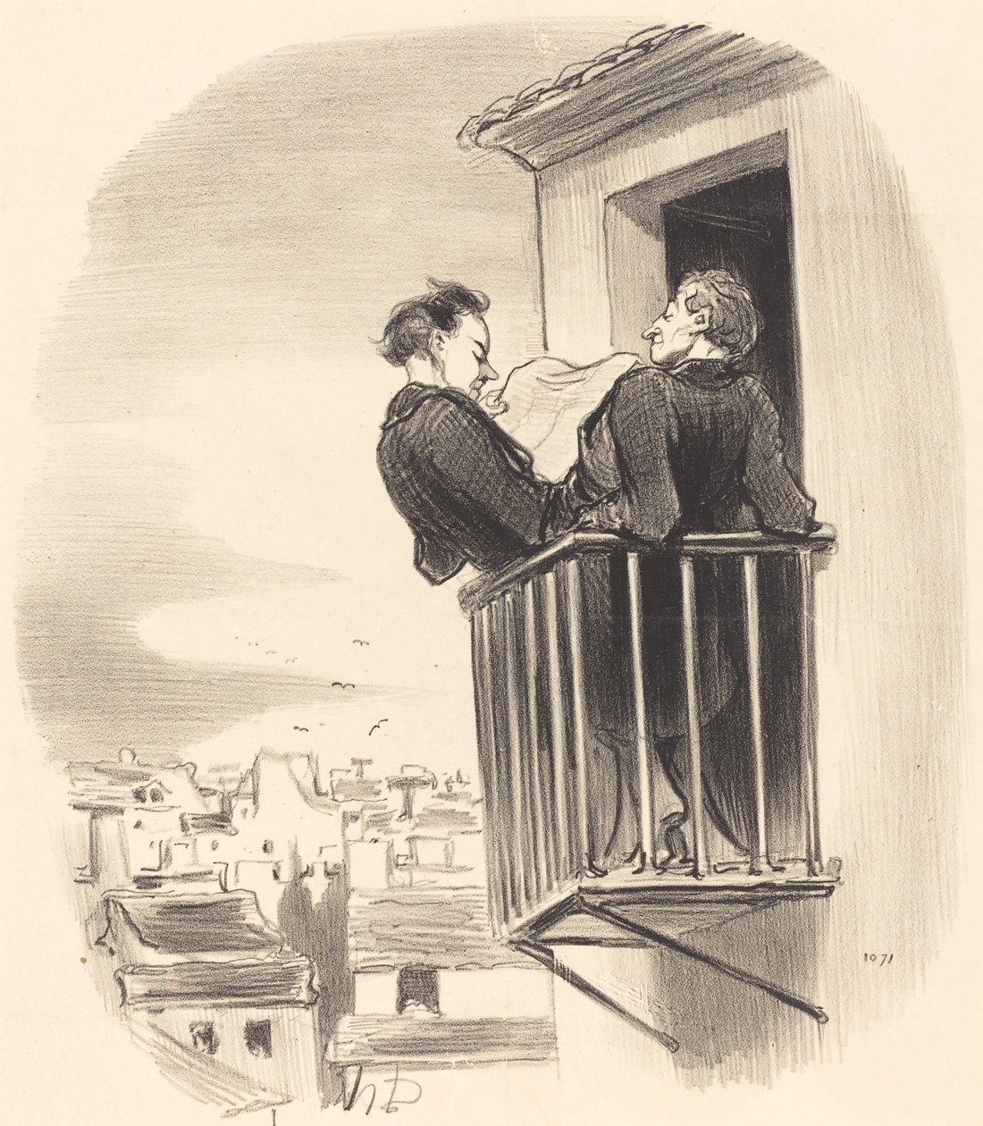 Cómo se entiende el balcón español en París de Honoré Daumier