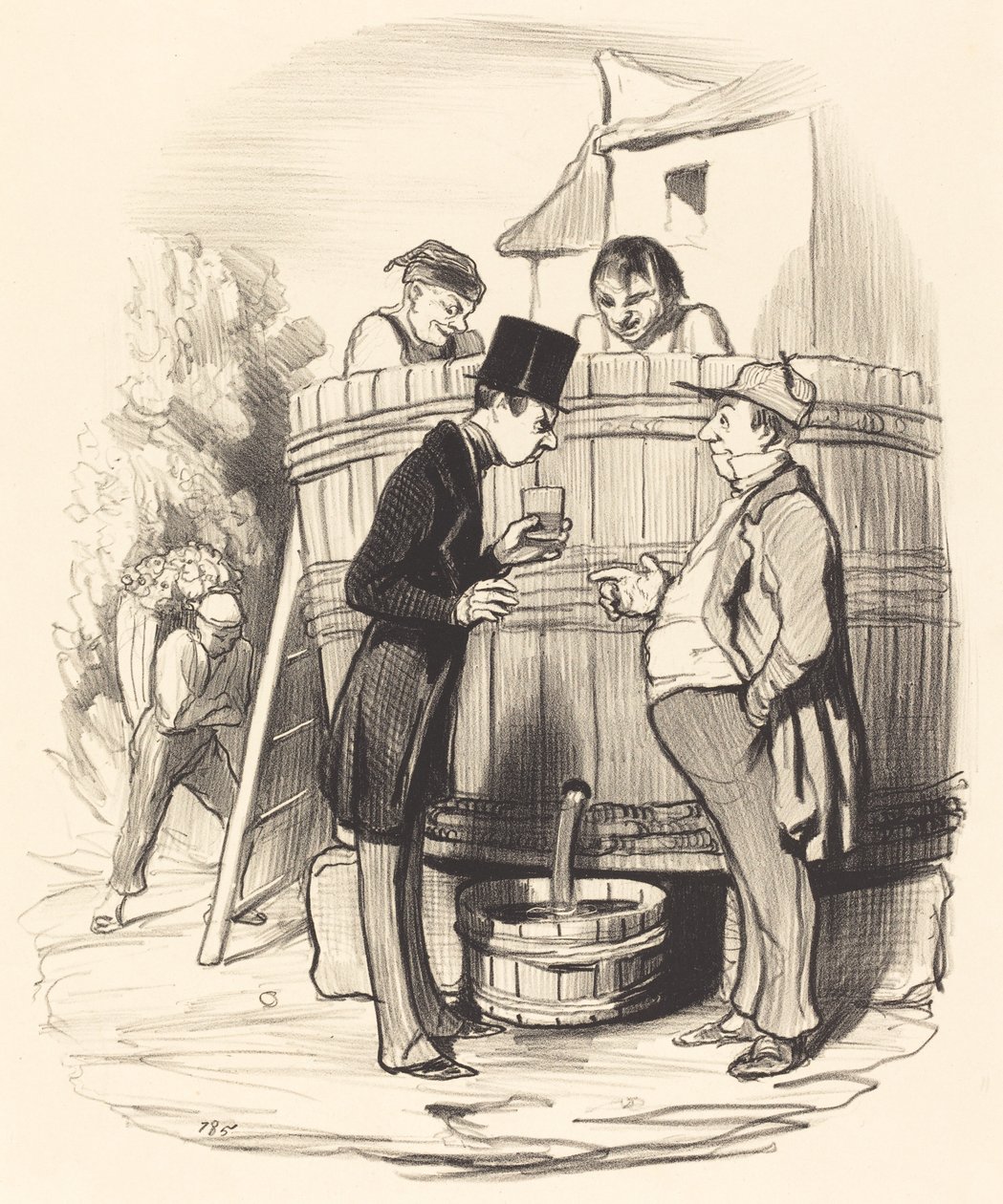 ¿Cómo encuentras este pequeño vino...? de Honoré Daumier