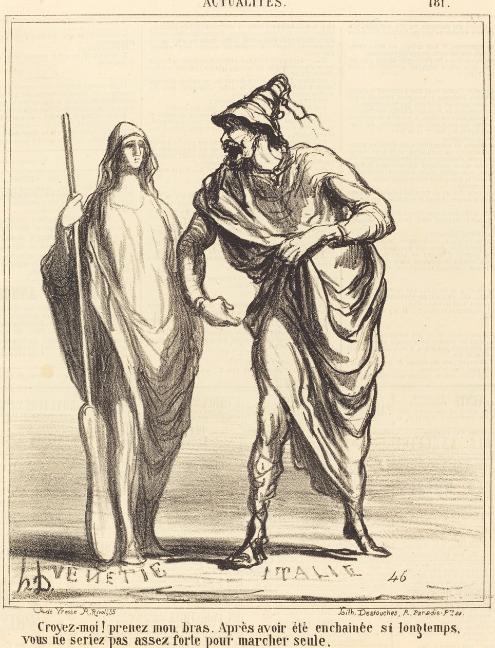 ¡Créeme! toma mi brazo... de Honoré Daumier