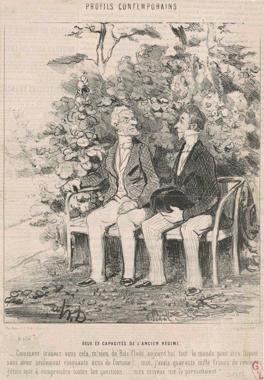 Dos de la capacidad del antiguo régimen de Honoré Daumier