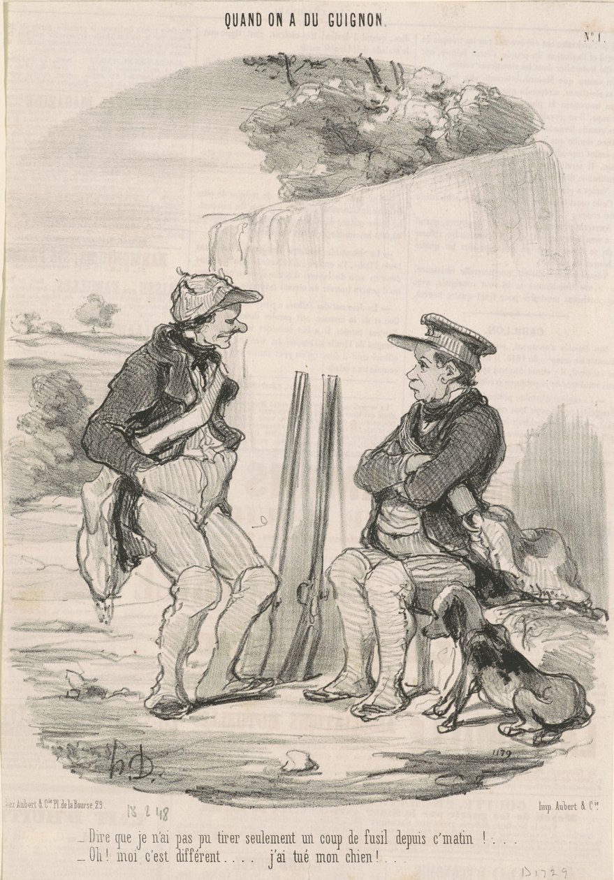 Decir que no pude disparar... de Honoré Daumier