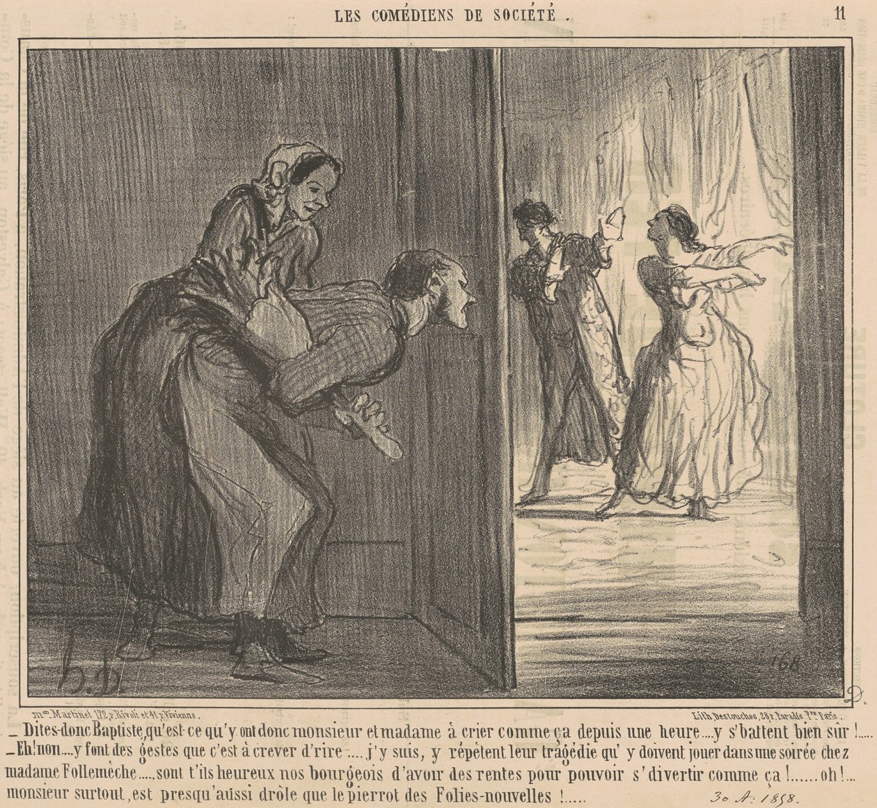 Dites-donc Baptiste ... de Honoré Daumier
