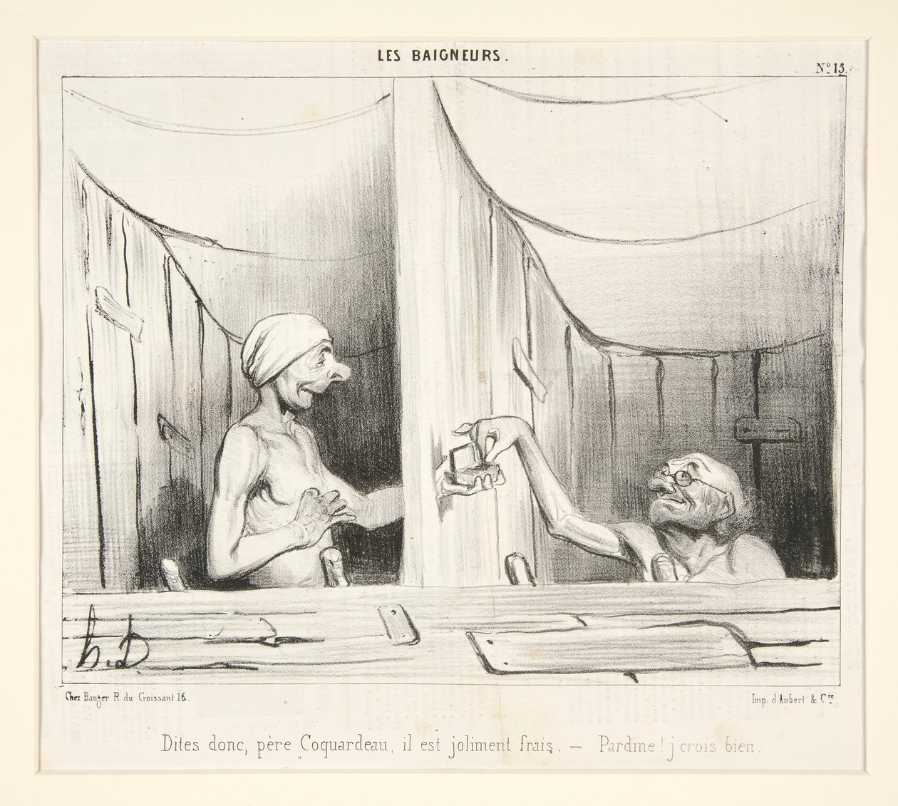 Diga, padre Coquardeau, es bastante fresco de Honoré Daumier