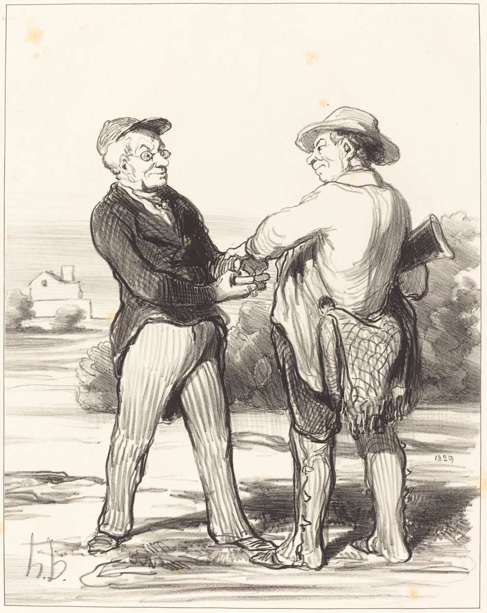 Dites donc, président, imposible atrapar una liebre... de Honoré Daumier