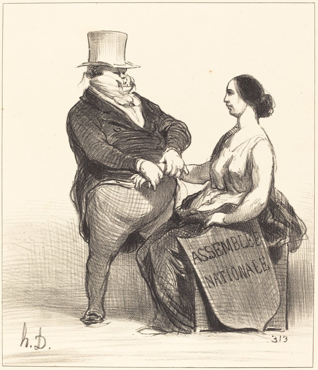 Doctor... no estoy tan enfermo... de Honoré Daumier