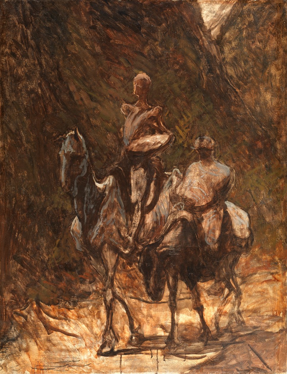 Don Quijote y Sancho Panza, 1868-1870 de Honoré Daumier