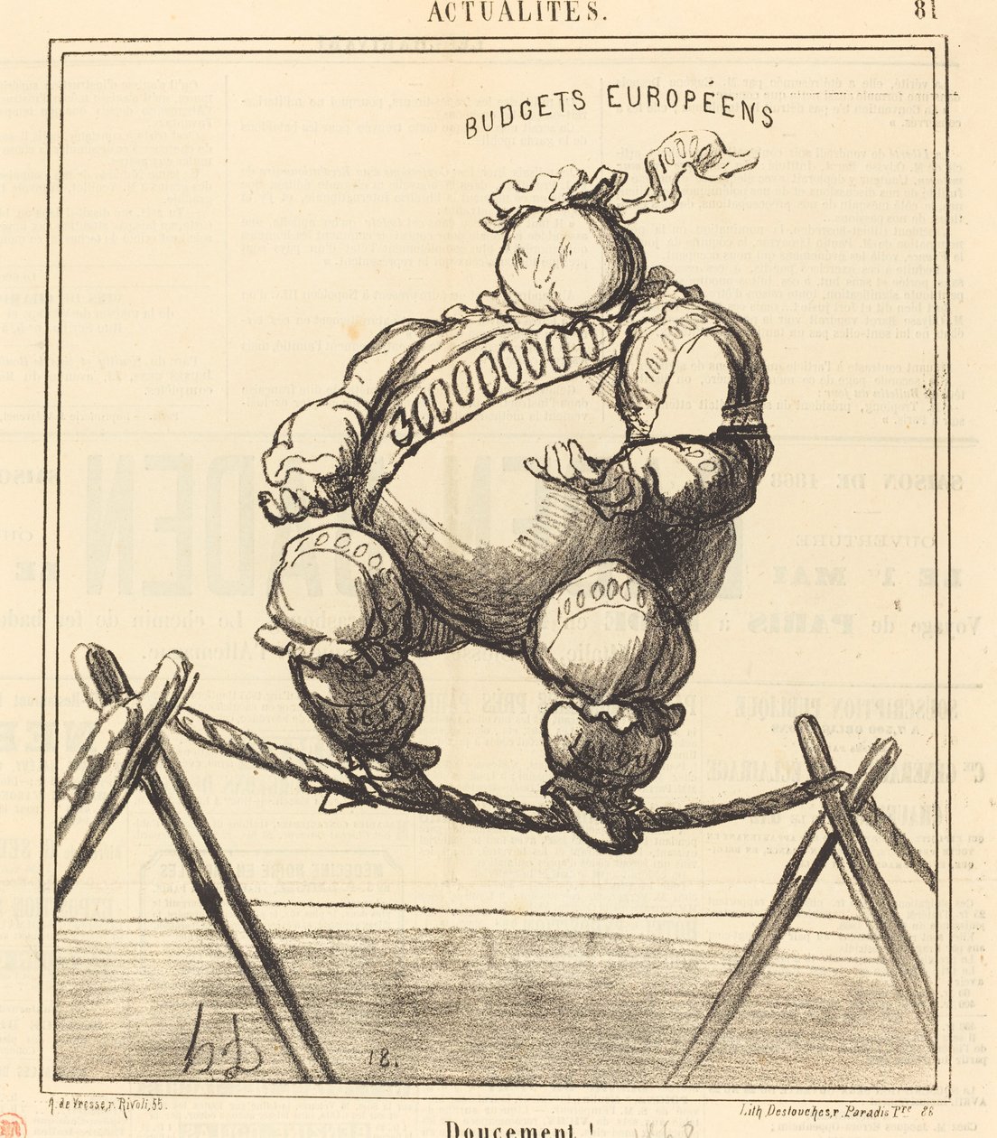 ¡Suavemente! de Honoré Daumier