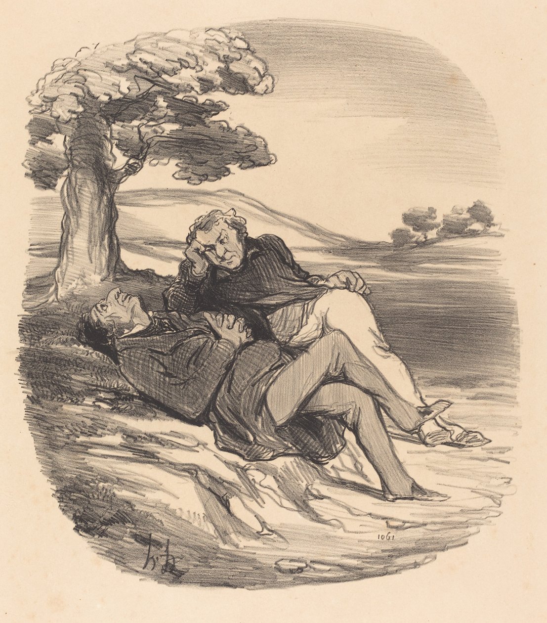 Dulce ocio de un ferretero retirado del comercio... de Honoré Daumier