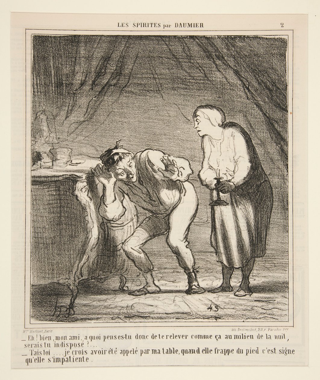 ¡Oye! Bueno, amigo, ¿qué te parece levantarte así? de Honoré Daumier