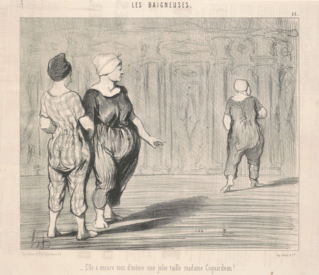 ¡Ella todavía tiene... una bonita figura Madame Coquardeau! de Honoré Daumier