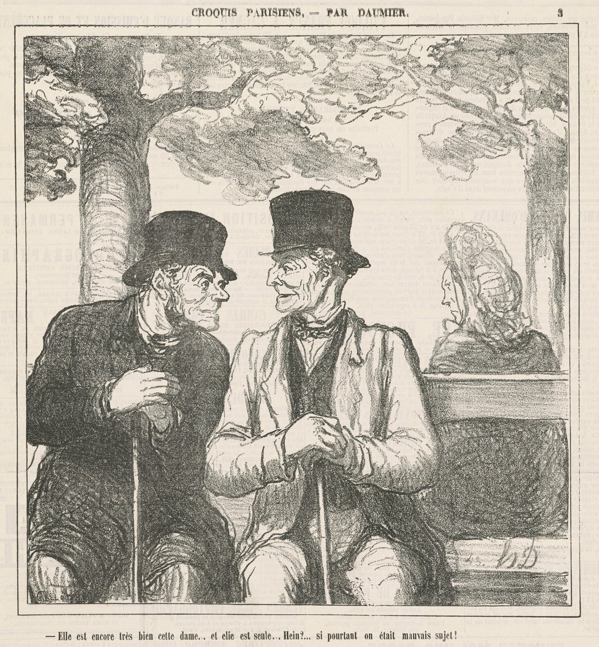Ella todavía está muy bien, esta dama... de Honoré Daumier