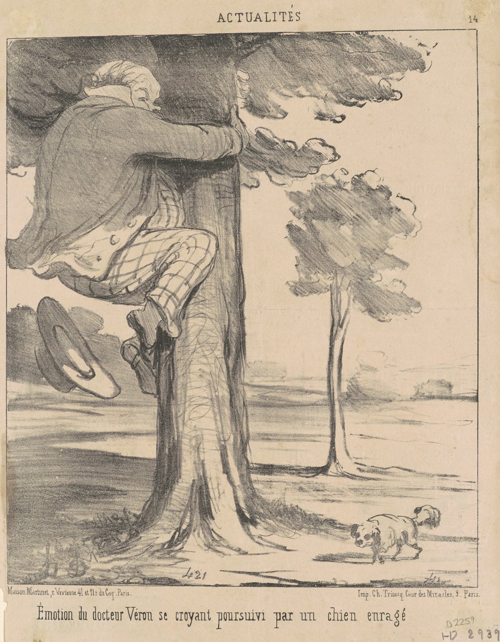 Emoción del doctor Véron ... de Honoré Daumier