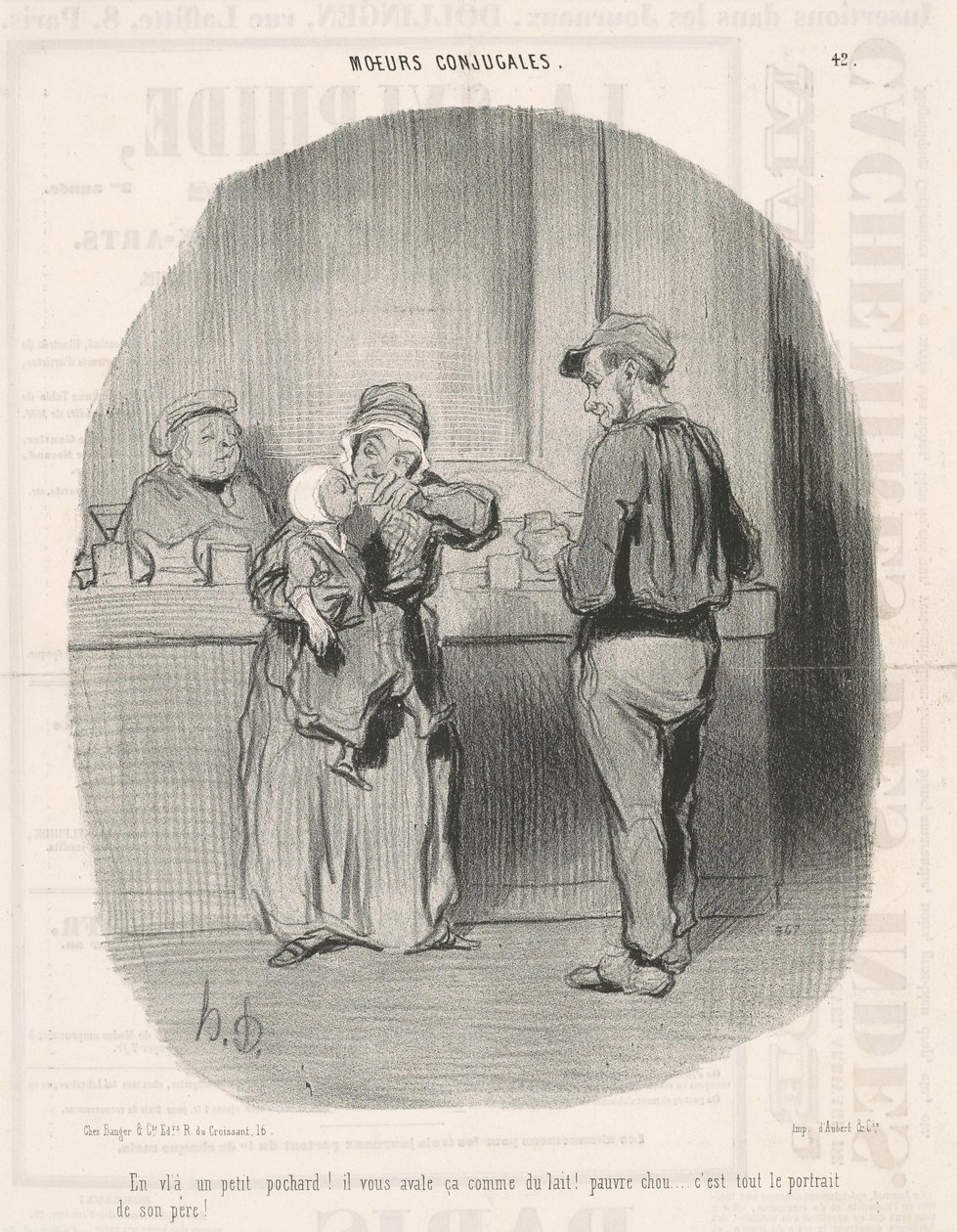 ¡Ahí va un pequeño borracho! de Honoré Daumier