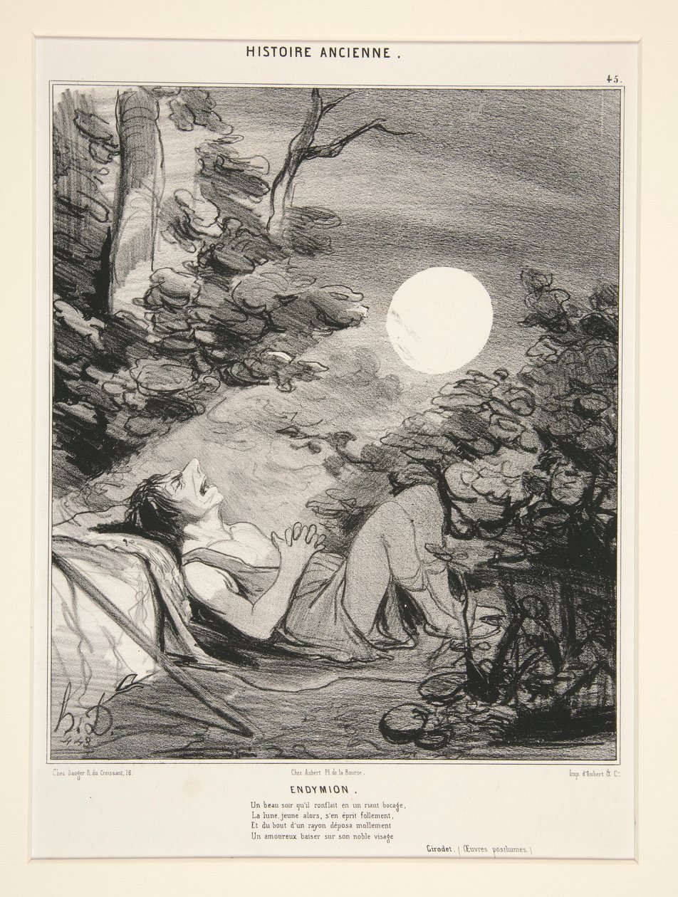 Endymion, placa 45 de Historia antigua de Honoré Daumier
